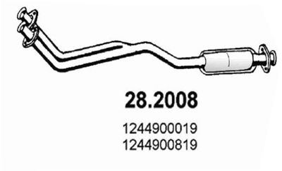  282008 ASSO Предглушитель выхлопных газов