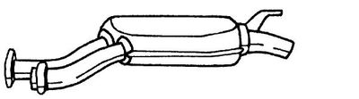  35416 SIGAM Средний глушитель выхлопных газов