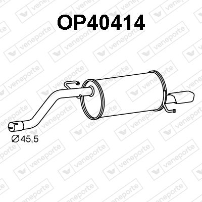  OP40414 VENEPORTE Глушитель выхлопных газов конечный