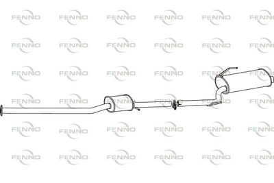  P2738 FENNO Глушитель выхлопных газов конечный