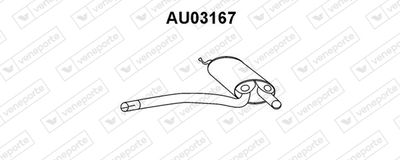  AU03167 VENEPORTE Предглушитель выхлопных газов