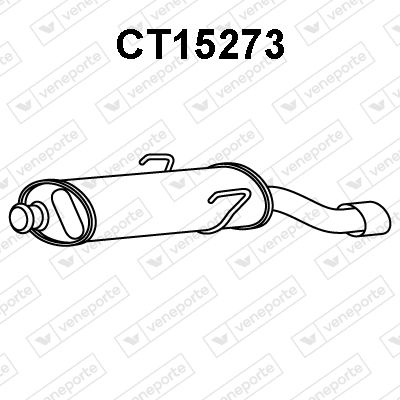  CT15273 VENEPORTE Глушитель выхлопных газов конечный