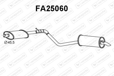  FA25060 VENEPORTE Глушитель выхлопных газов конечный