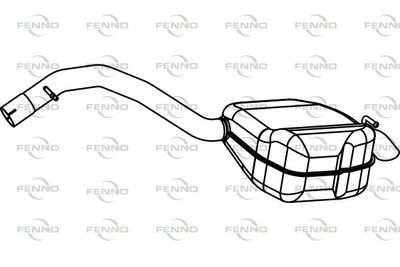  P7902 FENNO Глушитель выхлопных газов конечный