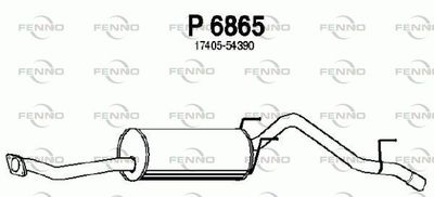  P6865 FENNO Глушитель выхлопных газов конечный