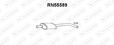  RN55589 VENEPORTE Средний глушитель выхлопных газов