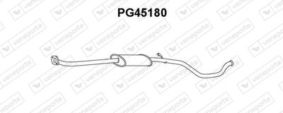  PG45180 VENEPORTE Предглушитель выхлопных газов