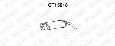  CT15018 VENEPORTE Глушитель выхлопных газов конечный