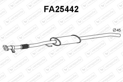  FA25442 VENEPORTE Предглушитель выхлопных газов