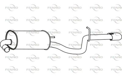  P31053 FENNO Глушитель выхлопных газов конечный