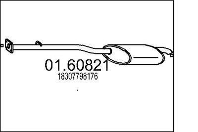  0160821 MTS Глушитель выхлопных газов конечный