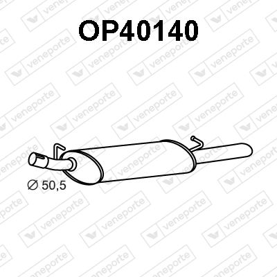  OP40140 VENEPORTE Глушитель выхлопных газов конечный