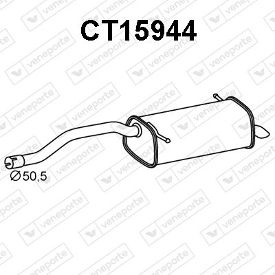  CT15944 VENEPORTE Глушитель выхлопных газов конечный