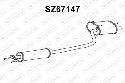  SZ67147 VENEPORTE Глушитель выхлопных газов конечный