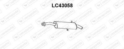  LC43058 VENEPORTE Глушитель выхлопных газов конечный