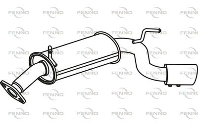  P2013 FENNO Глушитель выхлопных газов конечный