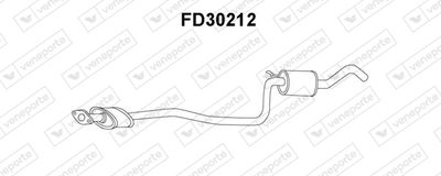  FD30212 VENEPORTE Предглушитель выхлопных газов