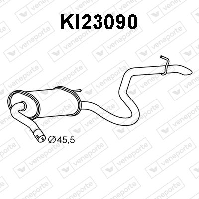  KI23090 VENEPORTE Глушитель выхлопных газов конечный