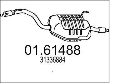  0161488 MTS Глушитель выхлопных газов конечный