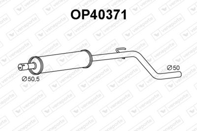  OP40371 VENEPORTE Предглушитель выхлопных газов