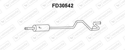  FD30542 VENEPORTE Глушитель выхлопных газов конечный