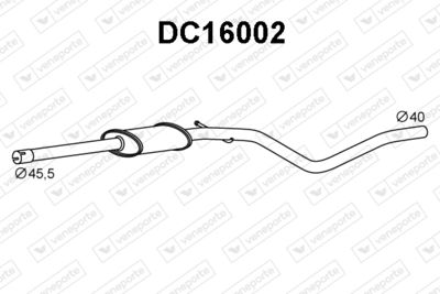  DC16002 VENEPORTE Предглушитель выхлопных газов