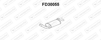  FD30055 VENEPORTE Глушитель выхлопных газов конечный