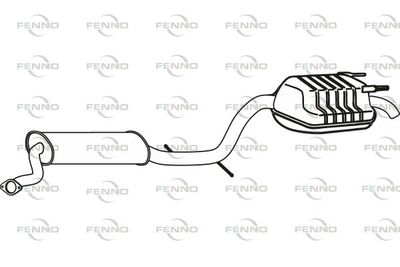  P36028 FENNO Глушитель выхлопных газов конечный