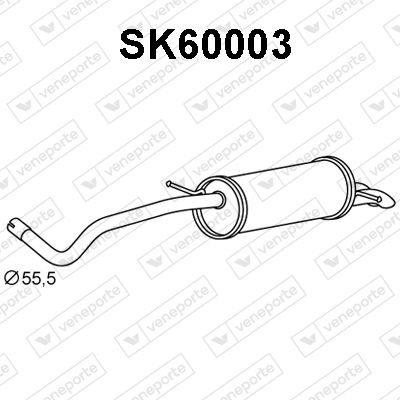  SK60003 VENEPORTE Глушитель выхлопных газов конечный