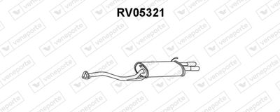  RV05321 VENEPORTE Глушитель выхлопных газов конечный