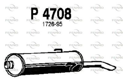  P4708 FENNO Глушитель выхлопных газов конечный