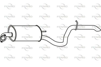  P3184 FENNO Глушитель выхлопных газов конечный