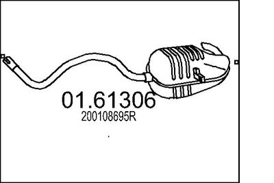  0161306 MTS Глушитель выхлопных газов конечный