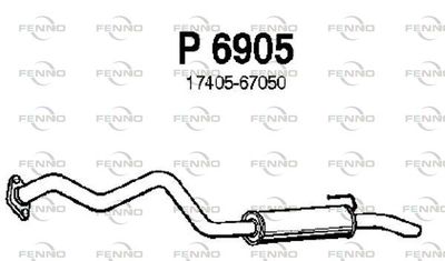  P6905 FENNO Глушитель выхлопных газов конечный