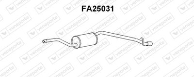  FA25031 VENEPORTE Глушитель выхлопных газов конечный