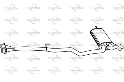  P3730 FENNO Глушитель выхлопных газов конечный