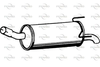 P4439 FENNO Глушитель выхлопных газов конечный