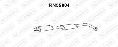  RN55804 VENEPORTE Средний глушитель выхлопных газов