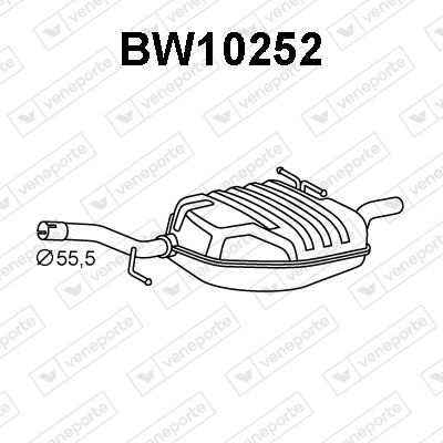  BW10252 VENEPORTE Глушитель выхлопных газов конечный