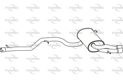 P7158 FENNO Глушитель выхлопных газов конечный
