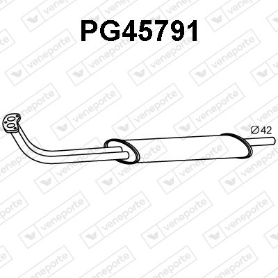  PG45791 VENEPORTE Предглушитель выхлопных газов