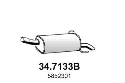  347133B ASSO Глушитель выхлопных газов конечный