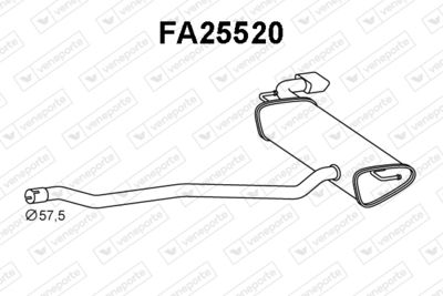  FA25520 VENEPORTE Глушитель выхлопных газов конечный