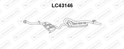  LC43146 VENEPORTE Глушитель выхлопных газов конечный