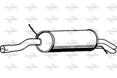  P1841 FENNO Глушитель выхлопных газов конечный