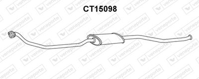  CT15098 VENEPORTE Средний глушитель выхлопных газов