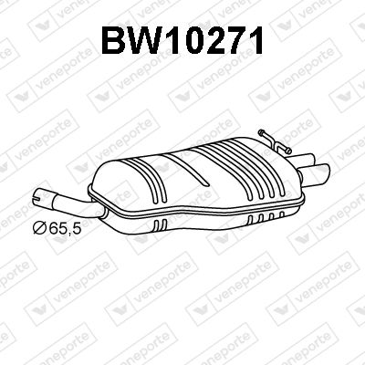  BW10271 VENEPORTE Глушитель выхлопных газов конечный