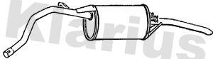  240020 KLARIUS Глушитель выхлопных газов конечный