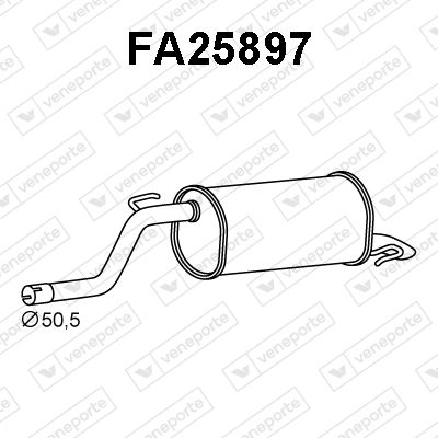  FA25897 VENEPORTE Глушитель выхлопных газов конечный