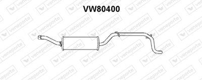  VW80400 VENEPORTE Глушитель выхлопных газов конечный